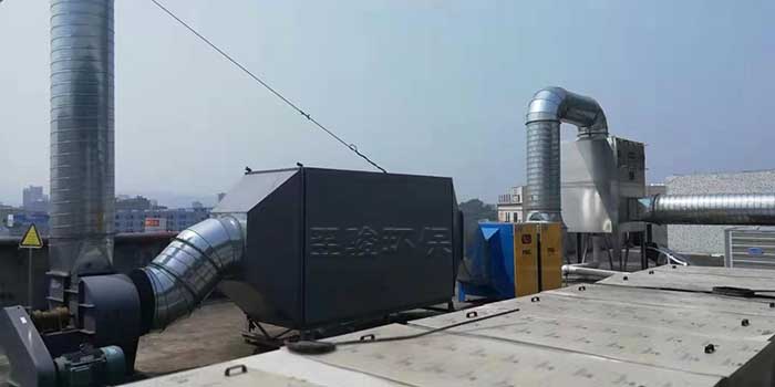 噴漆房廢氣處理氣水混合塔+UV光解+活性炭吸附 噴漆房廢氣處理氣水混合塔+UV光解+活性炭吸附